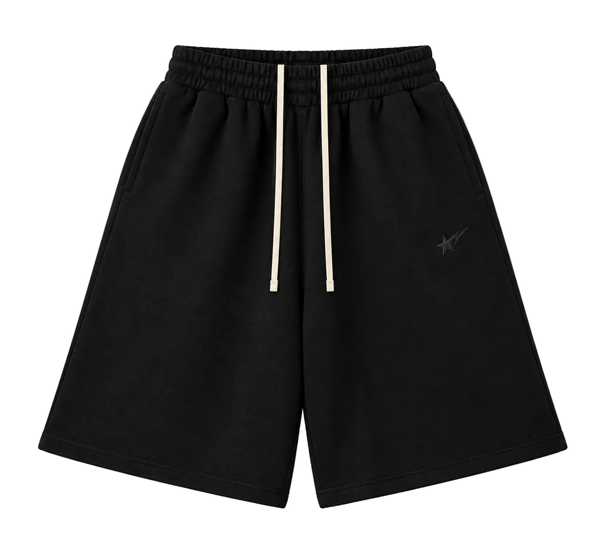 MAMOUR BLACK 3/4 SHORTS