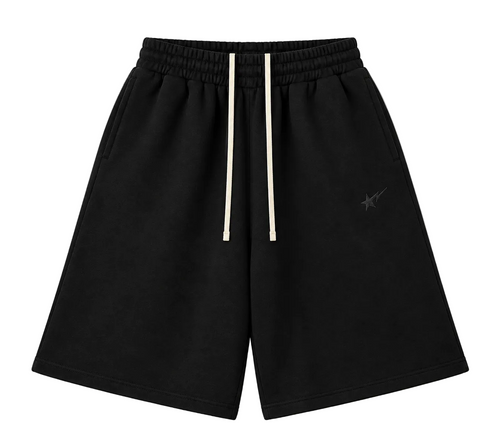 MAMOUR BLACK 3/4 SHORTS