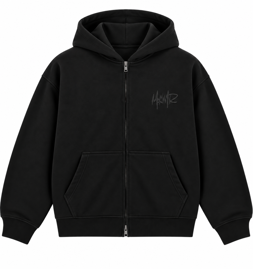 MAMOUR BLACK ZIP-UP