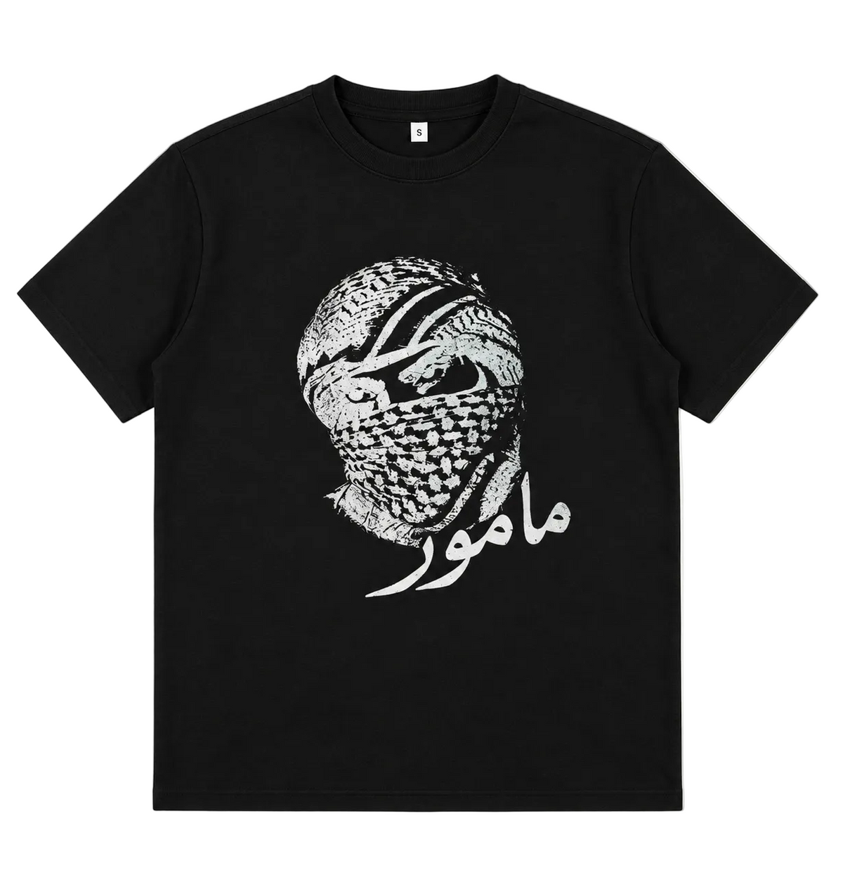 MAMOUR OVERSIZED BLACK TURBAN TEE