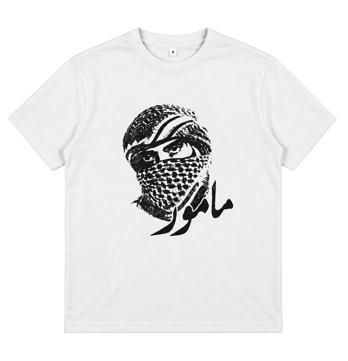MAMOUR OVERSIZED WHITE TURBAN TEE